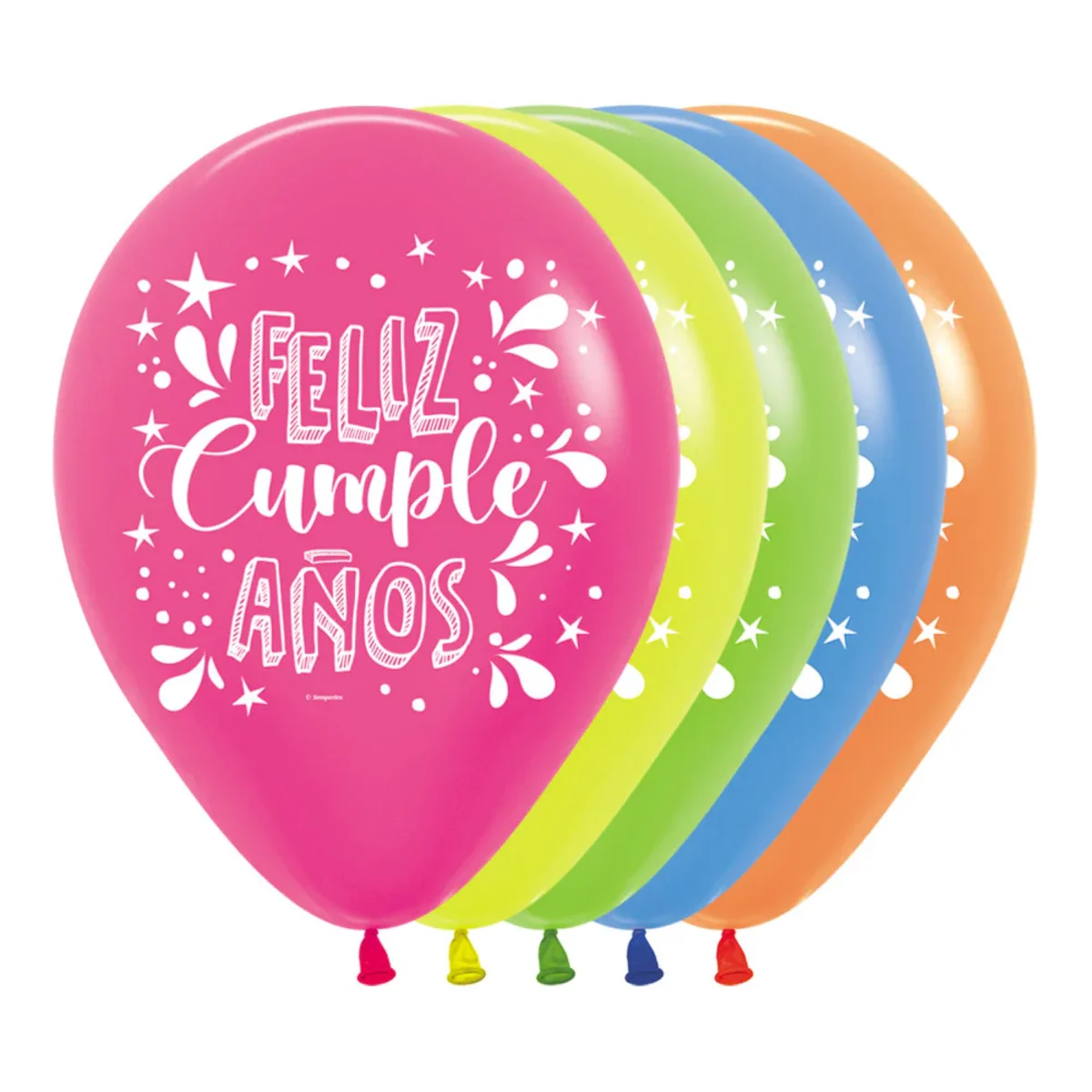 Globos de Látex Feliz Cumpleaños surtidos - Imagen 2