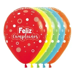 Globos de Látex Feliz Cumpleaños surtidos